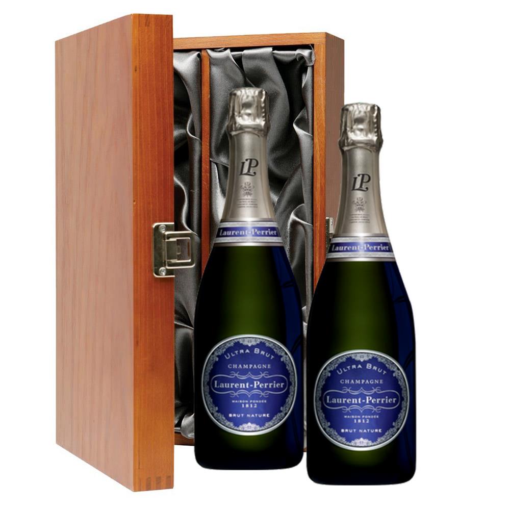 Laurent Perrier Ultra Brut Champagne 75cl Twin Luxury Gift Boxed (2x75cl)